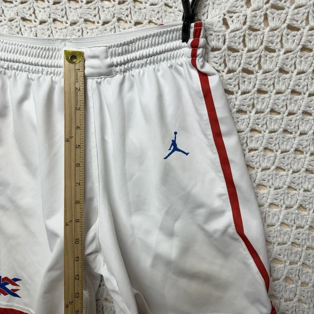 Air Jordan Shorts Mens Sz S White Jumpman Logo Drawstring
